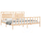 vidaXL Bed Frame without Mattress Solid Wood Pine