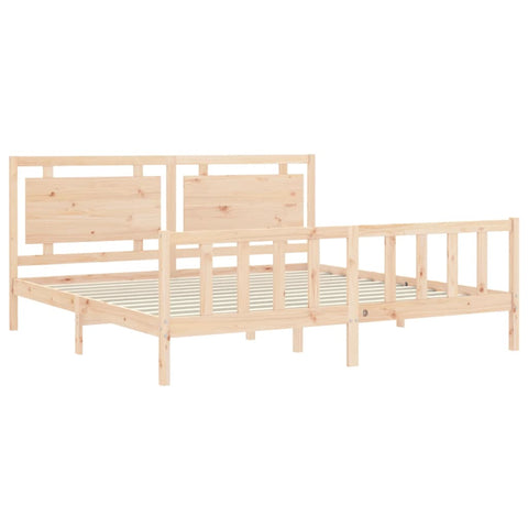 vidaXL Bed Frame without Mattress Solid Wood Pine