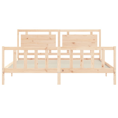 vidaXL Bed Frame without Mattress Solid Wood Pine