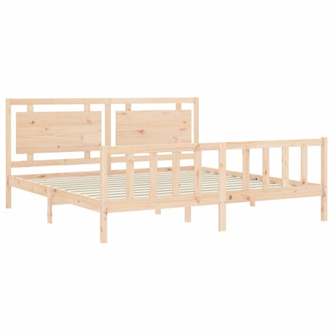 vidaXL Bed Frame without Mattress 200x200 cm Solid Wood Pine