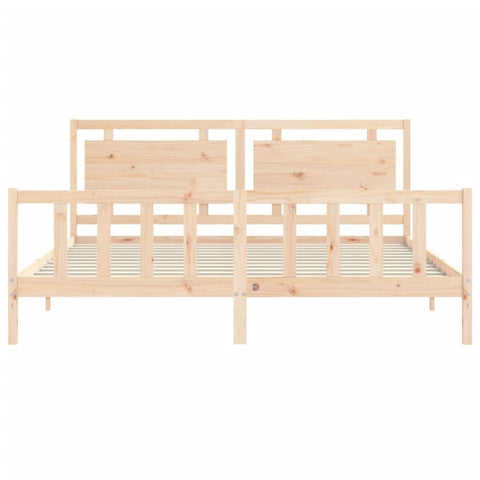 vidaXL Bed Frame without Mattress 200x200 cm Solid Wood Pine