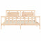 vidaXL Bed Frame without Mattress 200x200 cm Solid Wood Pine