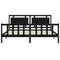 vidaXL Bed Frame without Mattress Black 200x200 cm Solid Wood Pine