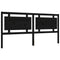 vidaXL Bed Frame without Mattress Black 200x200 cm Solid Wood Pine