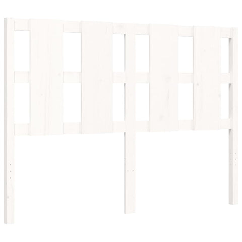 vidaXL Bed Frame without Mattress White 140x190 cm Solid Wood Pine