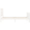 vidaXL Bed Frame without Mattress White 100x200 cm Solid Wood Pine