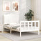 vidaXL Bed Frame without Mattress White 100x200 cm Solid Wood Pine