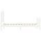 vidaXL Bed Frame without Mattress White 100x200 cm Solid Wood Pine