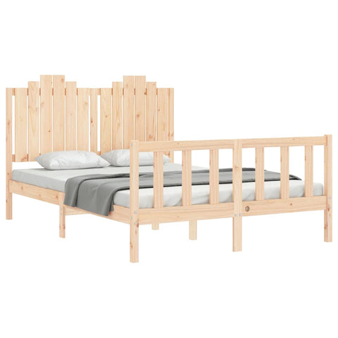 vidaXL Bed Frame without Mattress 140x200 cm Solid Wood Pine
