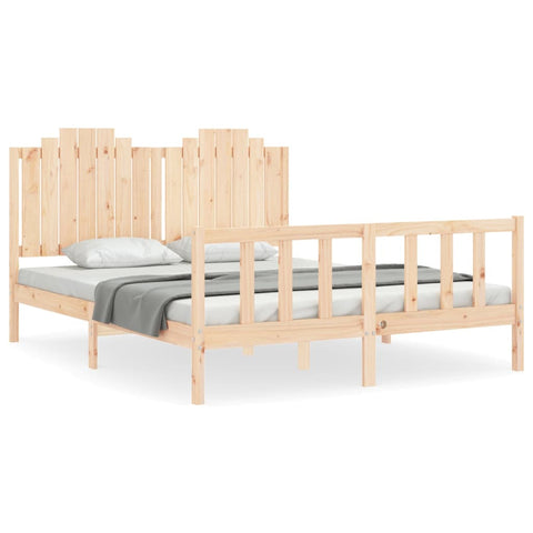 vidaXL Bed Frame without Mattress 160x200 cm Solid Wood Pine