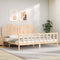 vidaXL Bed Frame without Mattress 200x200 cm Solid Wood Pine