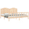 vidaXL Bed Frame without Mattress 200x200 cm Solid Wood Pine