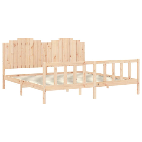 vidaXL Bed Frame without Mattress 200x200 cm Solid Wood Pine