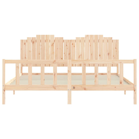 vidaXL Bed Frame without Mattress 200x200 cm Solid Wood Pine