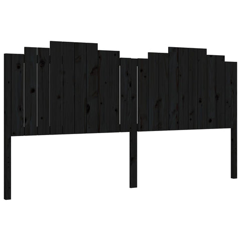 vidaXL Bed Frame without Mattress Black 200x200 cm Solid Wood Pine