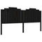 vidaXL Bed Frame without Mattress Black 200x200 cm Solid Wood Pine