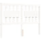 vidaXL Bed Frame without Mattress White Double Solid Wood Pine