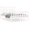 vidaXL Bed Frame without Mattress White 140x190 cm Solid Wood Pine