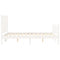 vidaXL Bed Frame without Mattress White 140x190 cm Solid Wood Pine