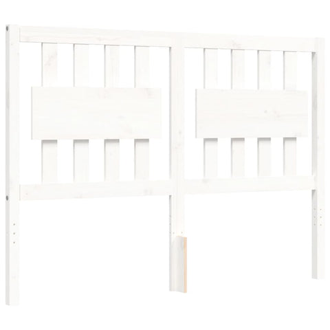 vidaXL Bed Frame without Mattress White 140x190 cm Solid Wood Pine