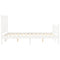 vidaXL Bed Frame without Mattress White 120x200 cm Solid Wood Pine