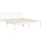 vidaXL Bed Frame without Mattress White 120x200 cm Solid Wood Pine