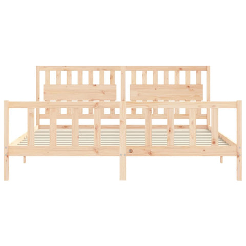 vidaXL Bed Frame without Mattress 200x200 cm Solid Wood Pine