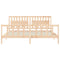 vidaXL Bed Frame without Mattress 200x200 cm Solid Wood Pine