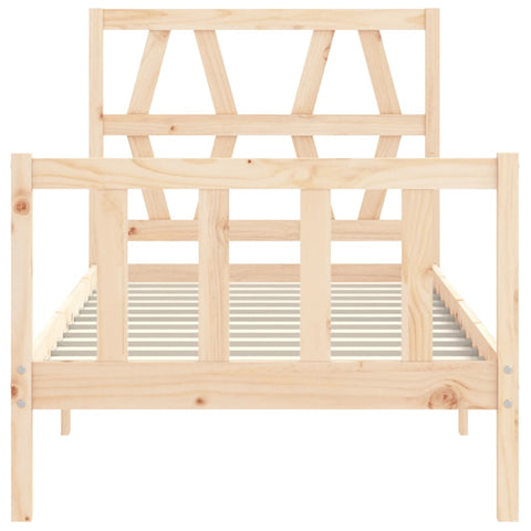 vidaXL Bed Frame without Mattress 90x200 cm Solid Wood Pine