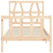 vidaXL Bed Frame without Mattress 90x200 cm Solid Wood Pine
