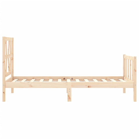 vidaXL Bed Frame without Mattress 90x200 cm Solid Wood Pine