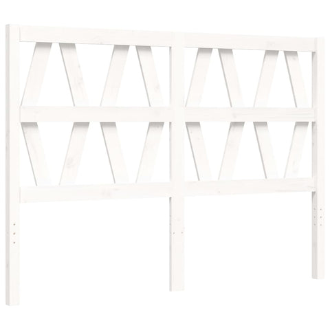 vidaXL Bed Frame without Mattress White 120x200 cm Solid Wood Pine