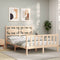 vidaXL Bed Frame without Mattress Double Solid Wood Pine