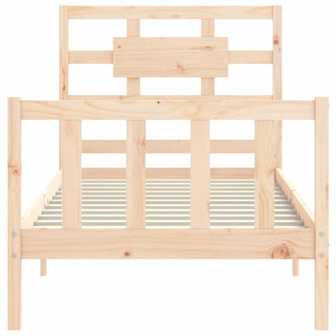 vidaXL Bed Frame without Mattress 90x200 cm Solid Wood Pine