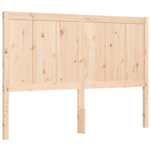 vidaXL Bed Frame without Mattress Double Solid Wood Pine