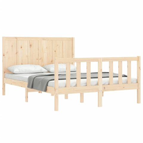 vidaXL Bed Frame without Mattress 140x200 cm Solid Wood Pine