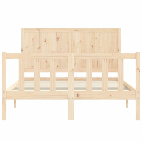 vidaXL Bed Frame without Mattress 140x200 cm Solid Wood Pine