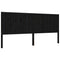 vidaXL Bed Frame without Mattress Black 200x200 cm Solid Wood Pine