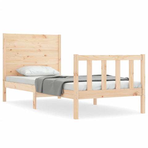 vidaXL Bed Frame without Mattress 90x200 cm Solid Wood Pine