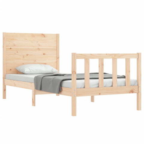 vidaXL Bed Frame without Mattress 90x200 cm Solid Wood Pine