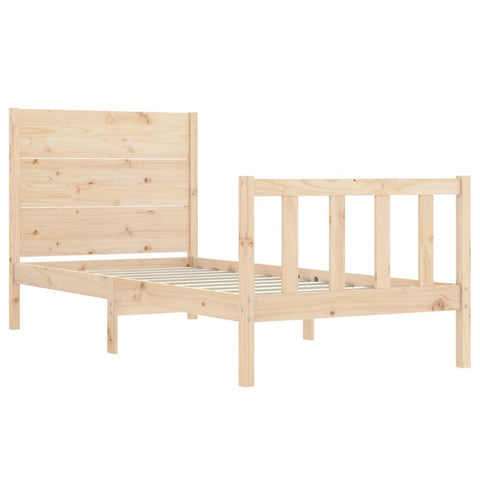 vidaXL Bed Frame without Mattress 90x200 cm Solid Wood Pine
