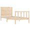 vidaXL Bed Frame without Mattress 100x200 cm Solid Wood Pine
