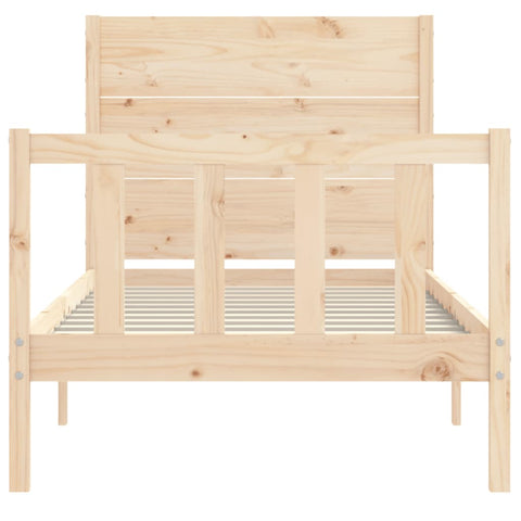 vidaXL Bed Frame without Mattress 100x200 cm Solid Wood Pine