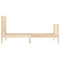 vidaXL Bed Frame without Mattress 100x200 cm Solid Wood Pine