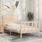 vidaXL Bed Frame without Mattress 100x200 cm Solid Wood Pine