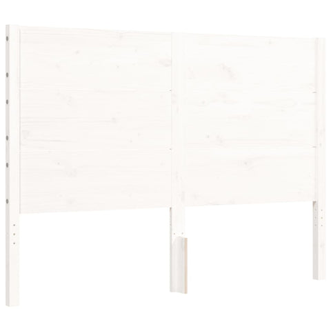 vidaXL Bed Frame without Mattress White 140x200 cm Solid Wood Pine
