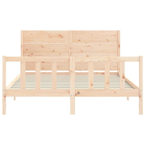 vidaXL Bed Frame without Mattress 160x200 cm Solid Wood Pine