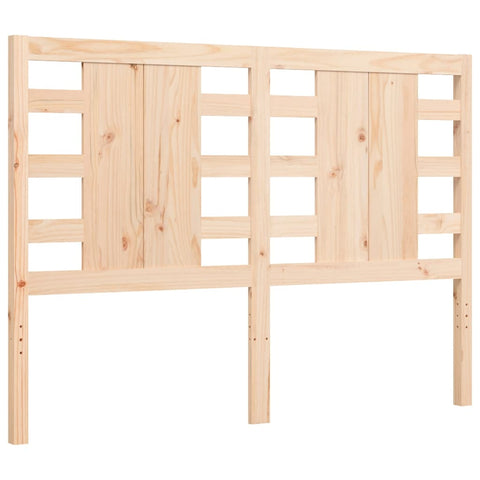 vidaXL Bed Frame without Mattress Double Solid Wood Pine