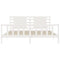 vidaXL Bed Frame without Mattress White 200x200 cm Solid Wood Pine