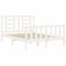 vidaXL Bed Frame without Mattress White 140x190 cm Solid Wood Pine
